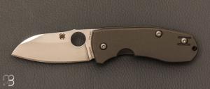 Couteau " Techno Pin 2 " par SPYDERCO - Titane et lame en CTS-XHP