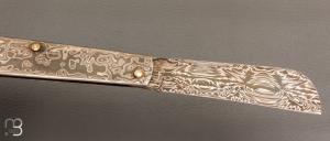  Couteau  " London " Full Damas de Jean Pierre Veysseyre