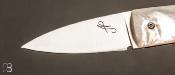Couteau de poche "Mini Sgian Dubh" nacre par Andrea Paravicini