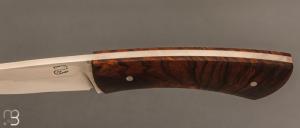   Couteau droit par Nicolas Mestrallet - Atelier du couteau de Vaunaveys - Acier C130 et bois de fer