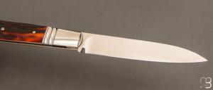   Couteau " Inspiration Issoire/Yssingeaux " par Honoré Vilain - Amber stag et RWL34