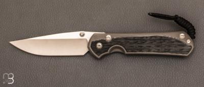  Couteau  "  Sebenza 31 Large Black Micarta inlay  " L31-1200 de Chris Reeve 