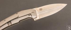 Couteau  "  T4000 " Micarta et Titane par Reate design Tashi Bharucha