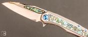 Couteau " Super Sigil " Abalone High Polish Blade par Marfione Custom Knives