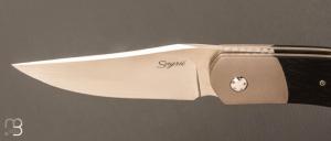  Couteau « custom » de Stéphane Sagric - Micarta et lame en RWL34
