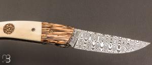  Couteau " 1515 collection Zulu " par Manu Laplace - Os et Palmier