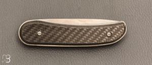 Couteau " Akma Tech n°61" linerlock par Florinox - Fibre de carbone
