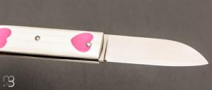   Couteau " Cœur  " par Nicolas Couderc - G10 et RWL-34