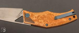 Couteau " DAV " custom par Torpen Knives - Jérôme Hovaere - Richlite Micarta et N690