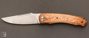   Couteau " P'ti Darno  " custom de Philippe Ricard - Bouleau et N690