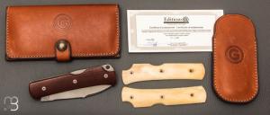   Couteau Editions G " Le Gentleman "  Micarta par Eric Parmentier
