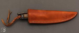 Couteau " Espadon " croûte d'ivoire de mammouth par Pierre Reverdy