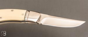   Couteau  " Fox #0 Lock Back" par Aleksandr Vetrov - Micarta / M390