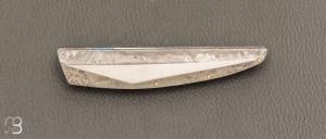   Couteau " HBP80 " de poche custom par Des Horn - Météorite Gibéon 