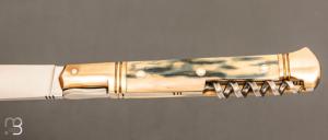    Couteau " Issoire 2 pièces "  de Robert Beillonnet - Ivoire de mammouth et RWL-34