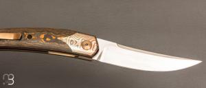  Couteau " Judge " custom par Emmanuel Lebrun - Fibres de carbone et RWL34