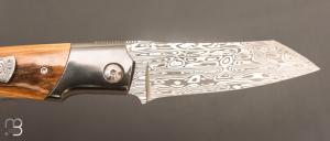   Couteau " Krypto  " de Rémi Lavialle - Lame de Feu - Mammouth et Damasteel