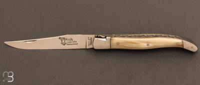  Couteau Laguiole Emouleur 12 cm corne blonde