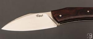   Couteau " Lardon  " custom par Frédéric Augé - Bois de fer et RWL-34