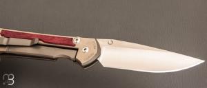 Couteau " Large Sebenza 31 2024 Annual Purple Heart Wood " de Chris Reeve - L31-1742 - RARE