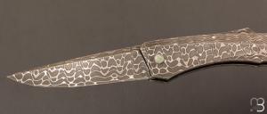   Couteau " Lock-Back trompe l'œil" de Alain & Joris Chomilier - Full damas