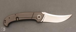  Couteau " Maverick full titane prototype  " custom de Jean Michel Martin  - RWL-34 et titane