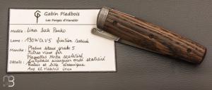   Couteau " Puukko " pliant des Forges d'Haraldr - Morta stabilisé