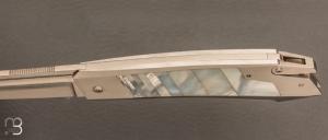   Couteau " R.B.L" custom de Guillaume Ducasse - Nacre blanche