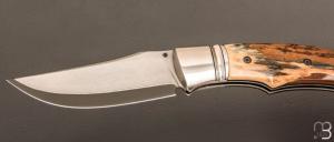 Couteau " Ryan's  " custom par Raphaël Durand - Mammouth et Suminagashi