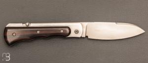   Couteau " Skipper" pliant de Éric Parmentier - Ebène de Macassar