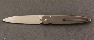  Couteau " Slim " custom par Philippe Jourget - Titane et RWL34