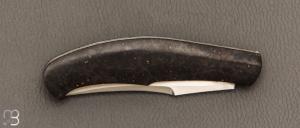    Couteau " Spicy " pliant de Cyril Kalisz - Amboine noire et RWL34