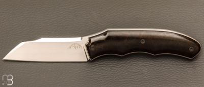    Couteau " Tetrao Mini " custom par Cyril Doche - Rag micarta et 14c28N