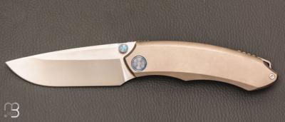 Couteau  " Wild Species WD108-G " par Remette RT - Titane et lame en M390