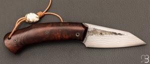    Couteau " Yakuza " de poche type Piémontais de Jean Michel Martin