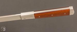  Couteau  " custom " par Vincent Lafaye - Micarta et lame en 14c28n