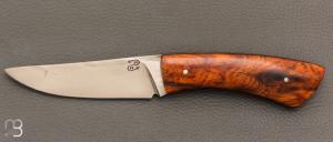 Couteau droit par Nicolas Mestrallet - Atelier du couteau de Vaunaveys - Acier C130 et bois de fer