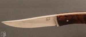   Couteau droit par Nicolas Mestrallet - Atelier du couteau de Vaunaveys - Acier C130 et bois de fer