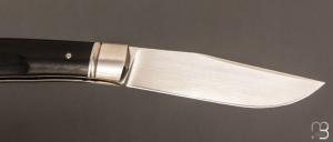 Couteau pliant de poche par Laurent Gaillard - Ebène / 14C28N