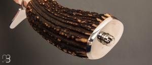     Dague de chasse 30 cm en bois de cerf par Jacques Mongin