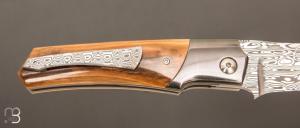   Couteau " Krypto  " de Rémi Lavialle - Lame de Feu - Mammouth et Damasteel