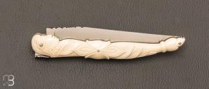   Couteau " Laguiole tête de femme " de collection par Isabelle et Pascal Graveline