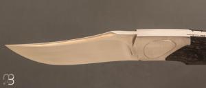 Couteau "Nuevo LockBack" pliant artisanal de Cyril Kalisz - Morta et RWL34