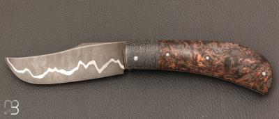   Couteau " Pilon "  custom de Anthony Brochier - Fatcarbon et lame San-Maï