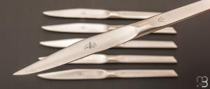 Coffret de 6 couteaux de table Dayat mats Signature Forge de Laguiole