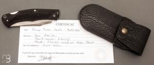    Couteau " BAD ASS " custom lock-back par Raphaël Durand - G-10 et RWL34