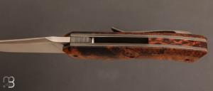 Couteau "  Front-flipper custom " ironwood et RWL34 de Berthelemy Gabriel - La Forge Agab