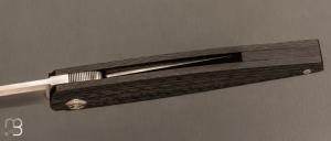   Couteau " Black Spike " custom de Jean Baptiste Leveque - Fibre de carbone et N690