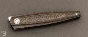   Couteau " Black Spike " custom de Jean Baptiste Leveque - Fibre de carbone et N690