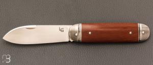 Couteau " Bouledogue " fait main par Laurent Gaillard - Micarta / 14C28N